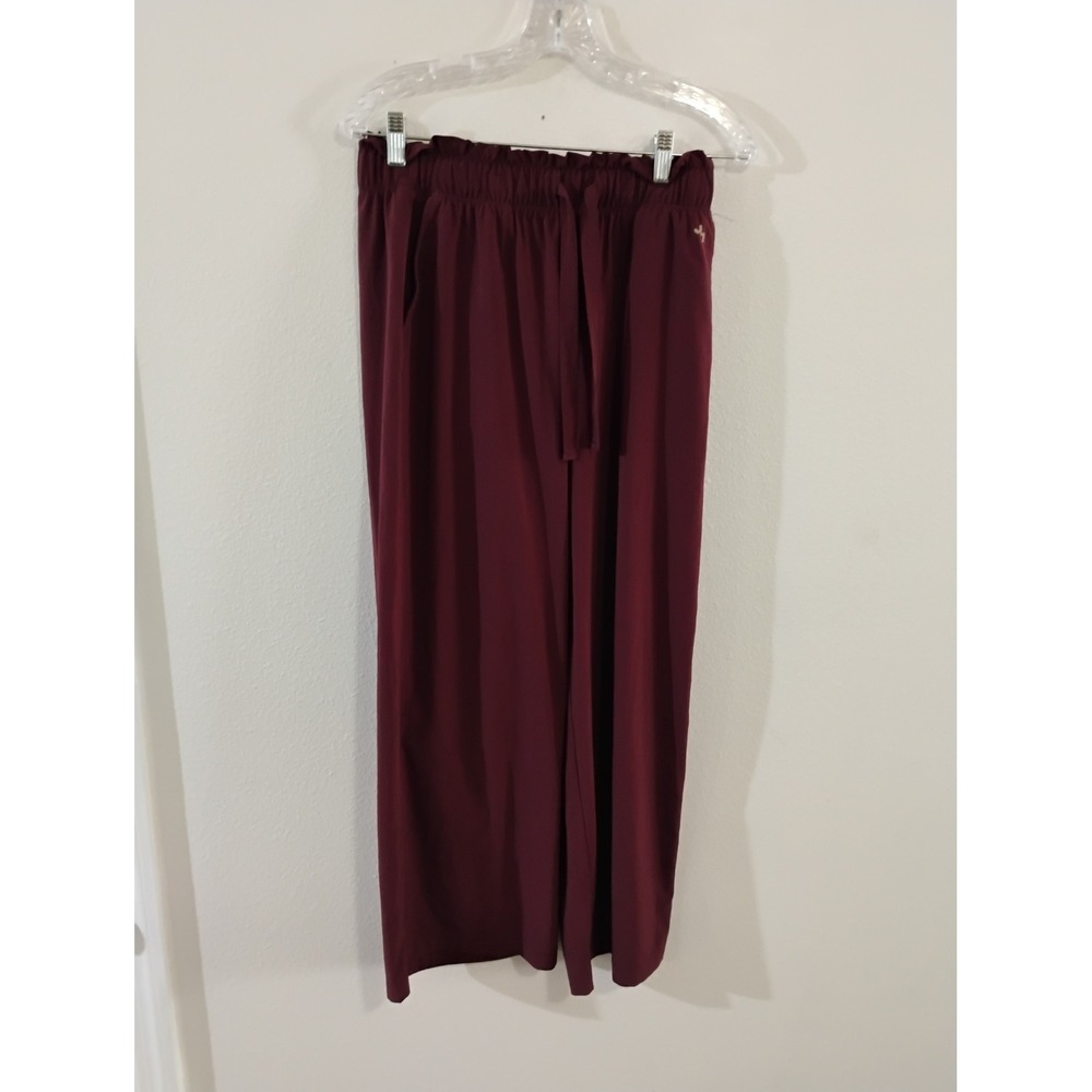 JoyLab Burgundy Wide Leg Drawstring Active Pants Maroon Size Medium